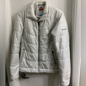 White Columbia interchange Omni-heat puffy jacket. Size L